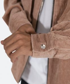 Mnml Corduroy Zip Up Shirt - Brown 16 Mnml Corduroy Zip Up Shirt - Brown