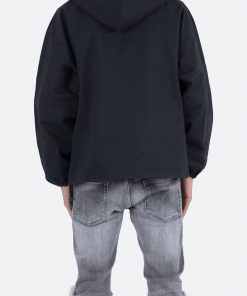 Mnml Cotton Half Zip Jacket - Black