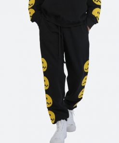 Mnml Bottoms Crooked Smile Sweatpants - Black