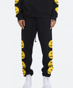 Mnml Bottoms Crooked Smile Sweatpants - Black