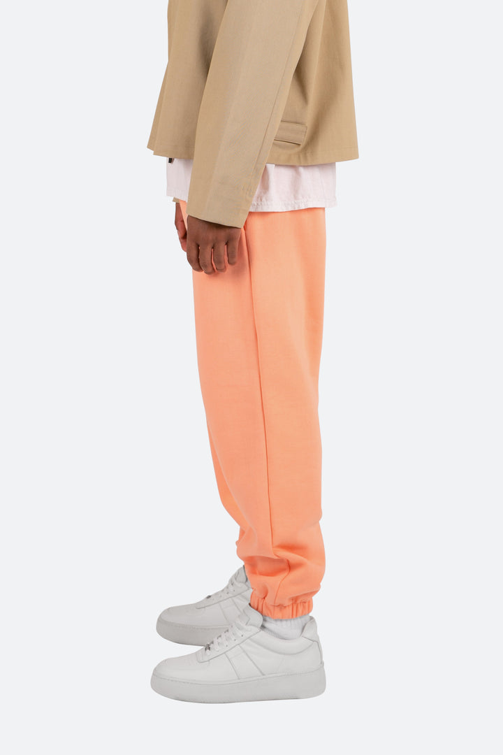 Mnml Cropped Basic Sweatpants - Salmon Bottoms 4 Mnml Cropped Basic Sweatpants - Salmon Bottoms