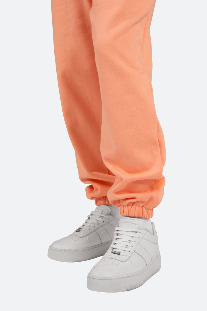 Mnml Cropped Basic Sweatpants - Salmon Bottoms 7 Mnml Cropped Basic Sweatpants - Salmon Bottoms