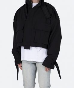 Mnml Cropped M65 Jacket - Black Outerwear