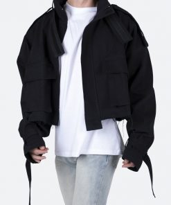 Mnml Cropped M65 Jacket - Black Outerwear