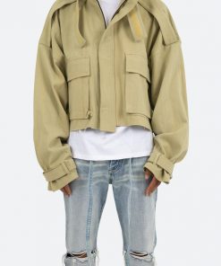 Mnml Cropped M65 Jacket - Khaki Outerwear