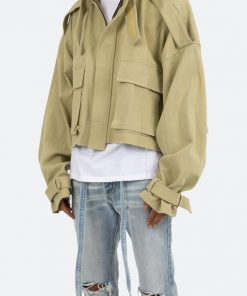 Mnml Cropped M65 Jacket - Khaki Outerwear
