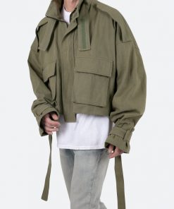 Mnml Outerwear Cropped M65 Jacket - Olive