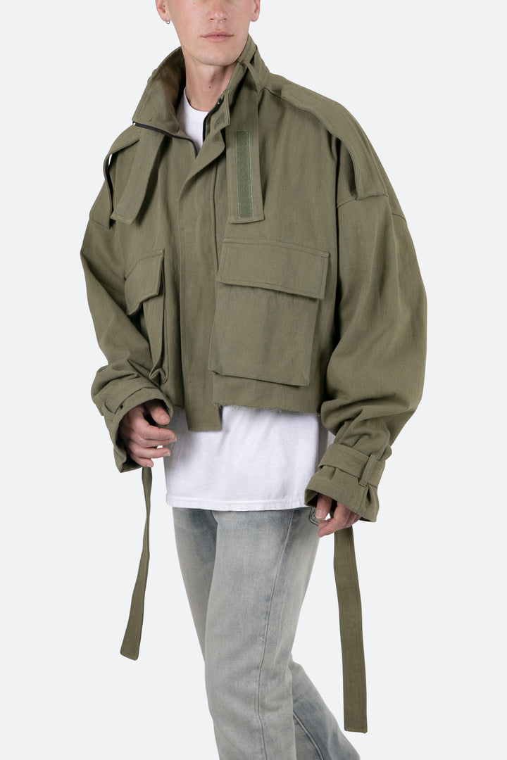 Mnml Outerwear Cropped M65 Jacket - Olive 2 Mnml Outerwear Cropped M65 Jacket - Olive
