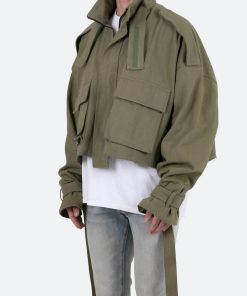 Mnml Outerwear Cropped M65 Jacket - Olive 12 Mnml Outerwear Cropped M65 Jacket - Olive