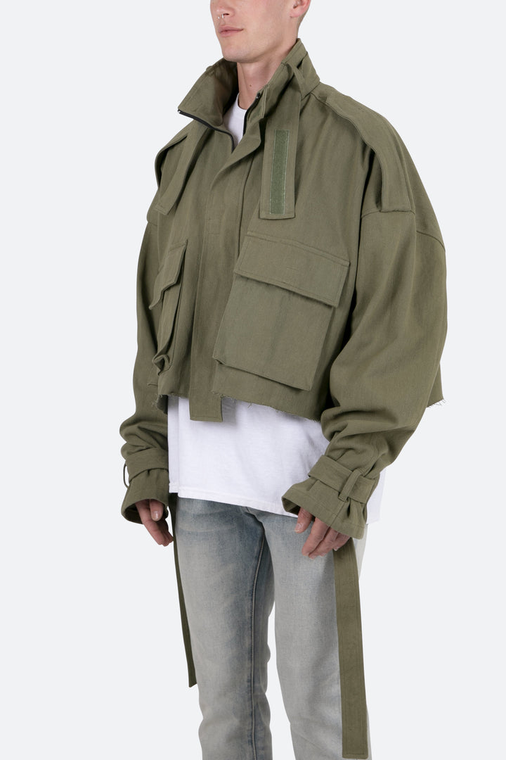Mnml Outerwear Cropped M65 Jacket - Olive 4 Mnml Outerwear Cropped M65 Jacket - Olive