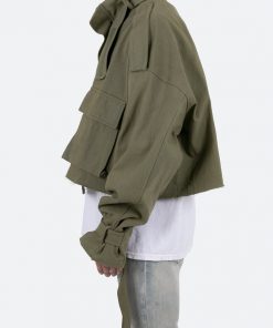 Mnml Outerwear Cropped M65 Jacket - Olive 13 Mnml Outerwear Cropped M65 Jacket - Olive