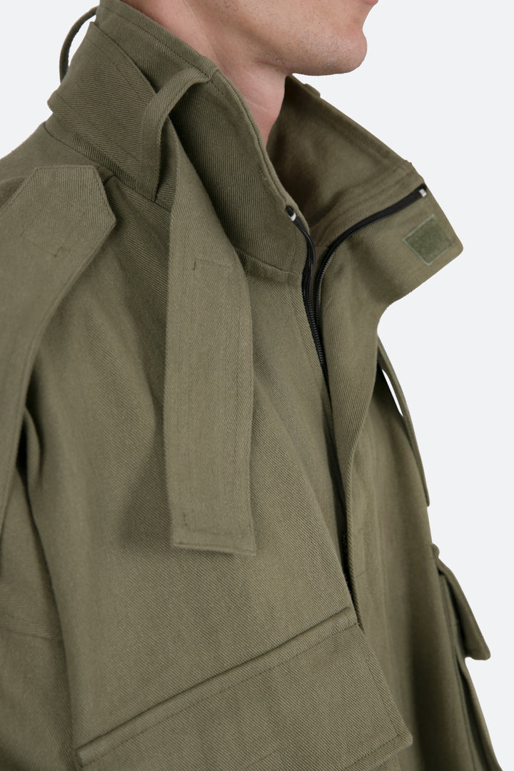 Mnml Outerwear Cropped M65 Jacket - Olive 7 Mnml Outerwear Cropped M65 Jacket - Olive