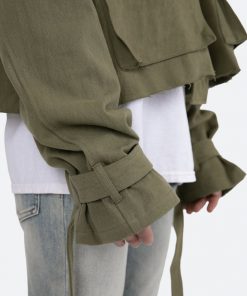 Mnml Outerwear Cropped M65 Jacket - Olive 16 Mnml Outerwear Cropped M65 Jacket - Olive