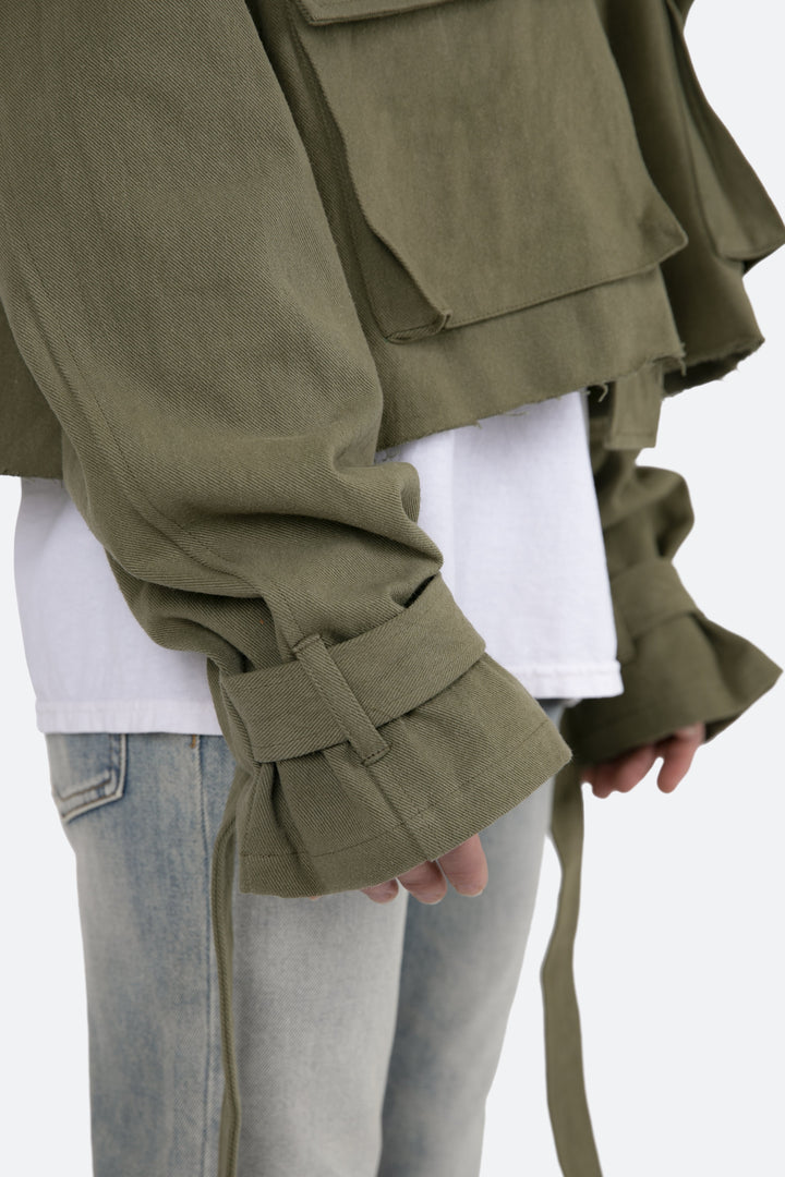 Mnml Outerwear Cropped M65 Jacket - Olive 8 Mnml Outerwear Cropped M65 Jacket - Olive