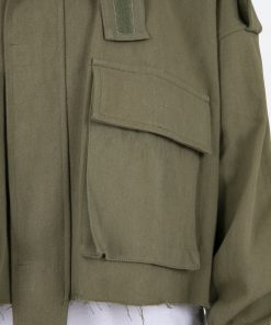 Mnml Outerwear Cropped M65 Jacket - Olive 17 Mnml Outerwear Cropped M65 Jacket - Olive