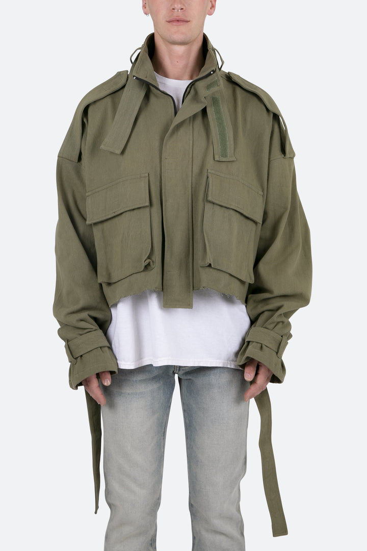Mnml Outerwear Cropped M65 Jacket - Olive 1 Mnml Outerwear Cropped M65 Jacket - Olive