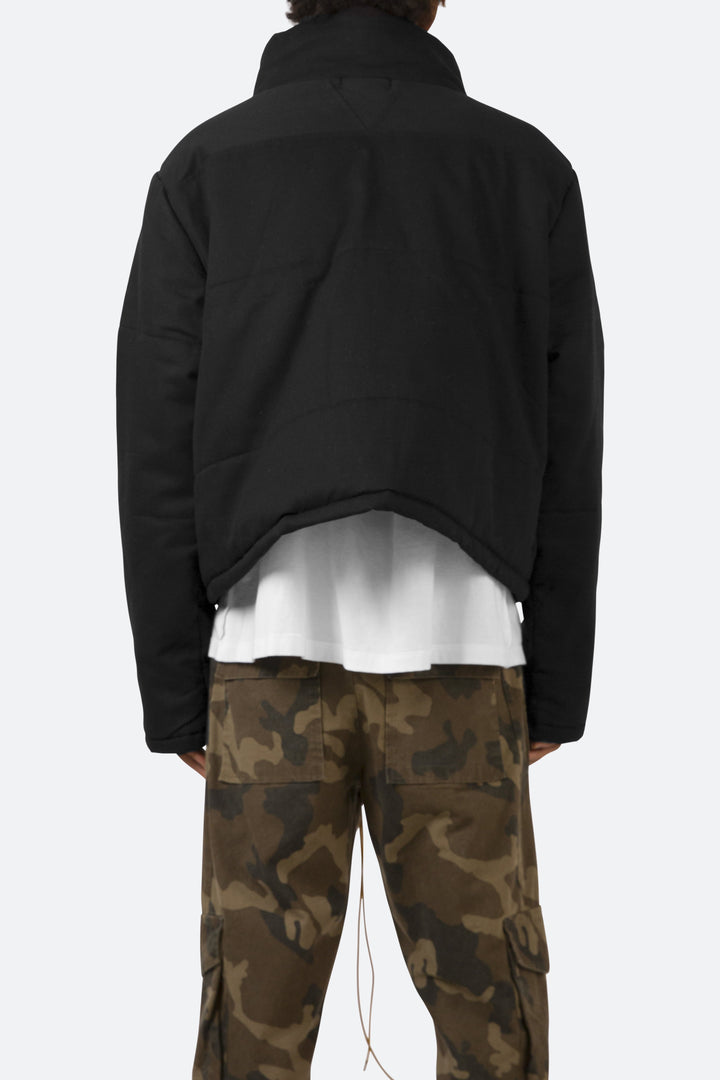 Mnml Cropped Puffer Jacket - Vintage Black 5 Mnml Cropped Puffer Jacket - Vintage Black