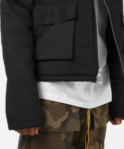 Mnml Cropped Puffer Jacket - Vintage Black 16 Mnml Cropped Puffer Jacket - Vintage Black