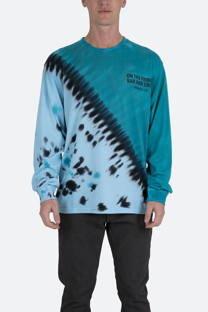 Mnml Cross Washed L/S Tee - Blue 1 Mnml Cross Washed L/S Tee - Blue