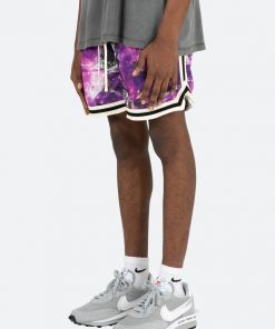 Mnml Crystal Basketball Shorts - Purple