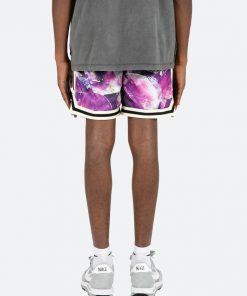 Mnml Crystal Basketball Shorts - Purple