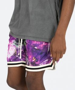 Mnml Crystal Basketball Shorts - Purple