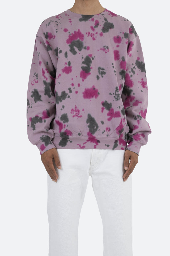 Mnml Outerwear Crystal Dyed Crewneck - Purple 1 Mnml Outerwear Crystal Dyed Crewneck - Purple