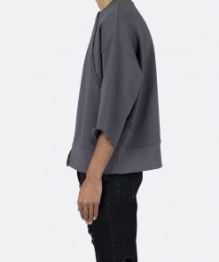 Mnml Cut Off Crewneck - Black