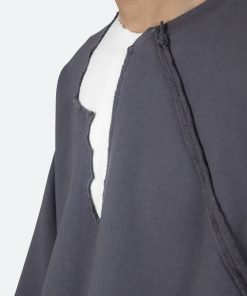 Mnml Cut Off Crewneck - Black