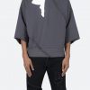 Mnml Cut Off Crewneck - Black