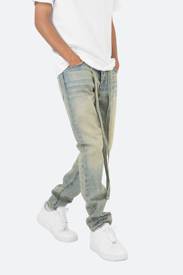 Mnml D10 Straight Denim - Light Blue 6 Mnml D10 Straight Denim - Light Blue