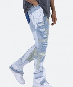 Mnml D101 Straight Denim - Blue/White