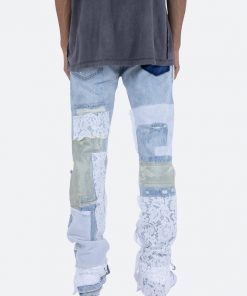 Mnml D101 Straight Denim - Blue/White
