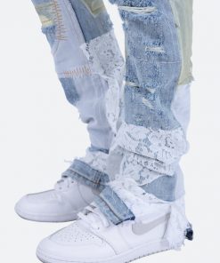 Mnml D101 Straight Denim - Blue/White