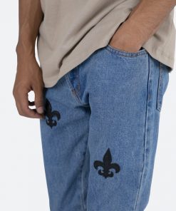 Mnml D112 Fleur Straight Denim - Blue/Black