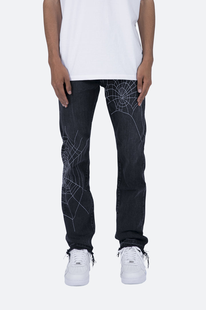Mnml D113 Spider Straight Denim - Black 2 Mnml D113 Spider Straight Denim - Black