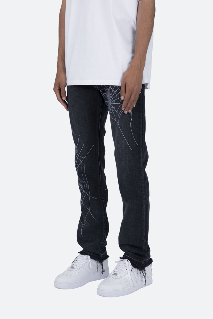 Mnml D113 Spider Straight Denim - Black 3 Mnml D113 Spider Straight Denim - Black