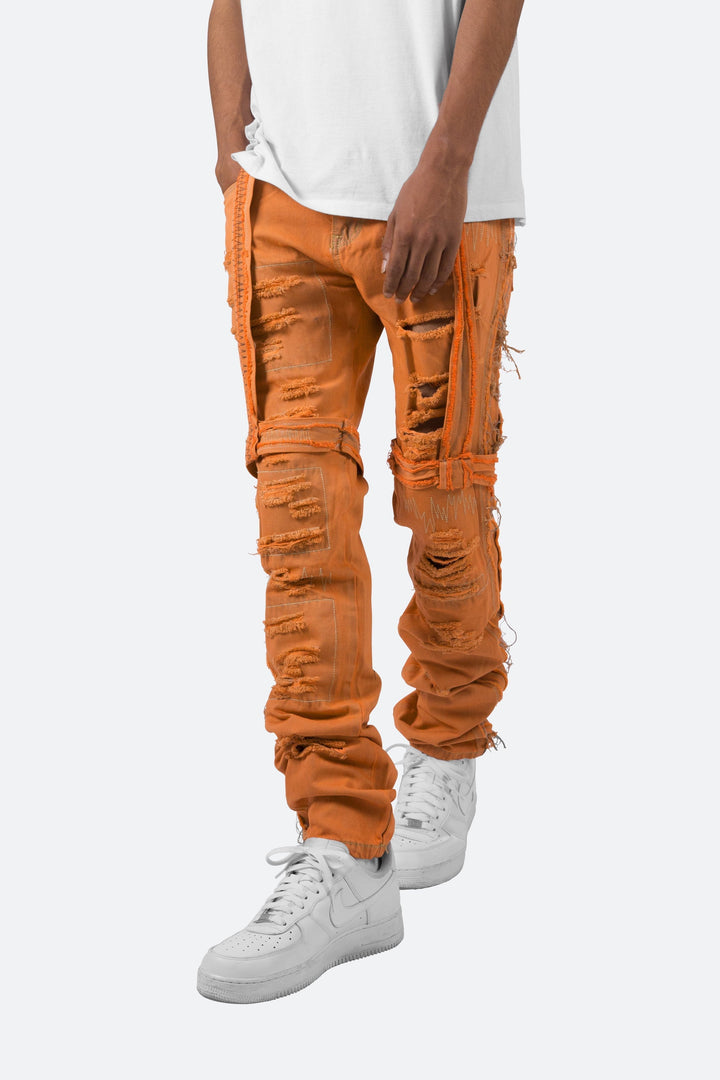 Mnml D150 Straight Denim - Orange 6 Mnml D150 Straight Denim - Orange