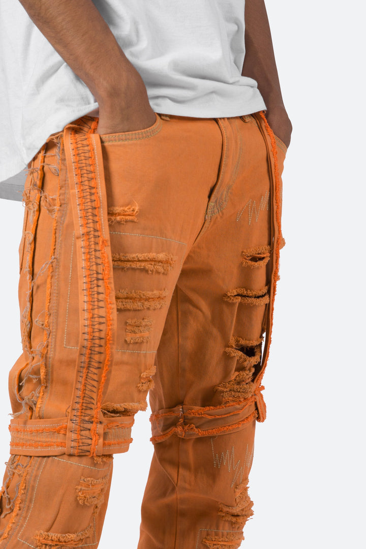Mnml D150 Straight Denim - Orange 7 Mnml D150 Straight Denim - Orange