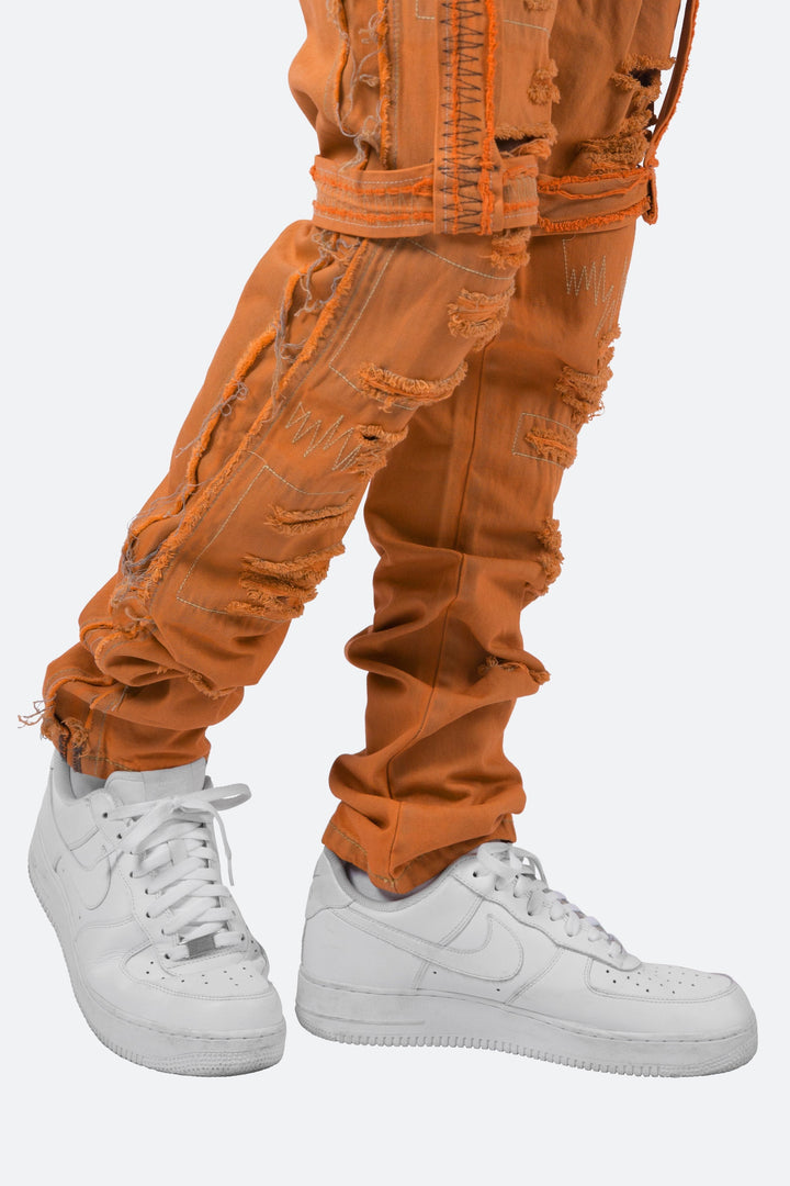 Mnml D150 Straight Denim - Orange 8 Mnml D150 Straight Denim - Orange