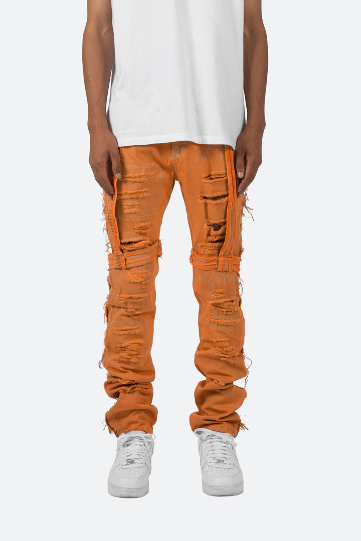 Mnml D150 Straight Denim - Orange 1 Mnml D150 Straight Denim - Orange
