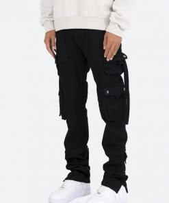 Mnml D152 Cargo Straight Denim - Black