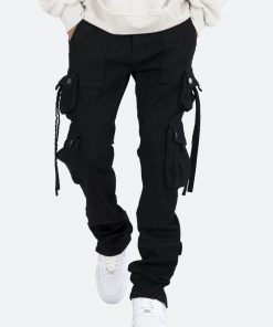 Mnml D152 Cargo Straight Denim - Black