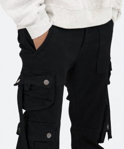 Mnml D152 Cargo Straight Denim - Black