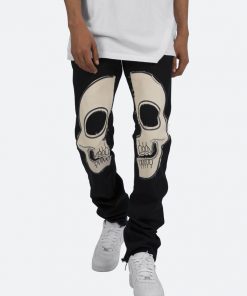 Mnml D181 Straight Denim - Black/White