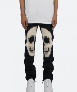 Mnml D181 Straight Denim - Black/White