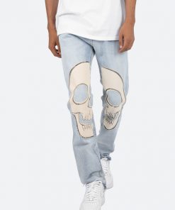 Mnml D181 Straight Denim - Blue/White