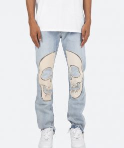 Mnml D181 Straight Denim - Blue/White