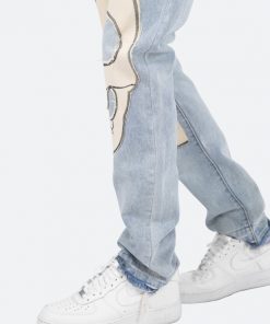 Mnml D181 Straight Denim - Blue/White