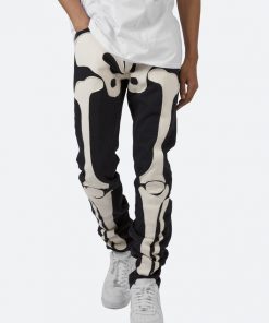 Mnml D184 Skeleton Straight Denim - Black/White